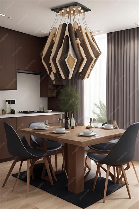Premium AI Image | Unveiling Modern and Best Modular dining room