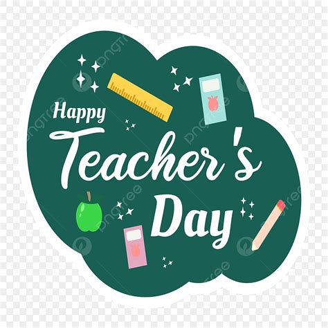 Teachers Day Sticker Png Picture Teacher Day Sticker Set Cartoon