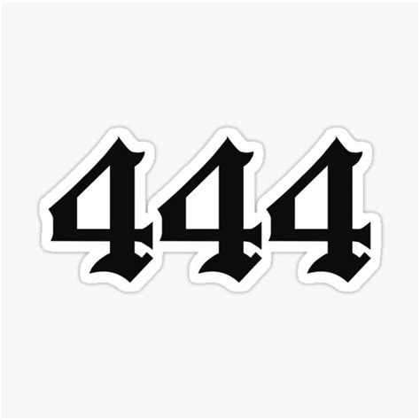 444 Angel Number Sticker For Sale By Revabagde Redbubble