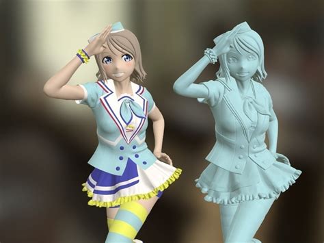 Get it 3d printed for the best price! 3D Printed Yousoro! 青空 Jumping Heart by JohnnieWhiskey ...