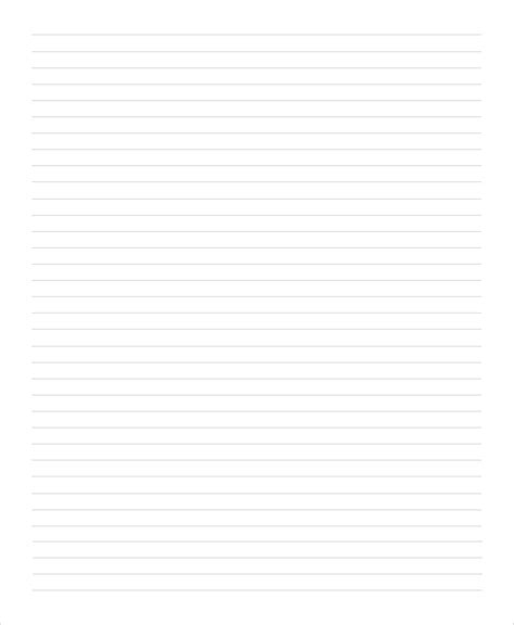 Free 8 Printable Lined Papers In Pdf Ms Word