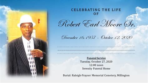 Robert Moore Funeral Service Youtube