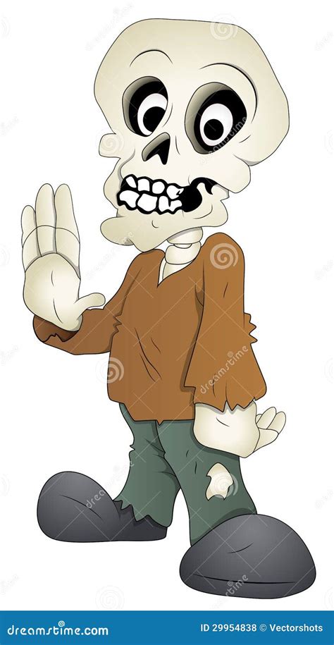 Cute Skeleton Cartoon Character Vector Illustration Stock Vector Illustration Of Mask
