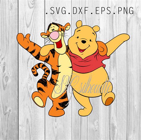 Tigger Winnie The Pooh Svg Cutting File Disney Vinyl Design Etsy