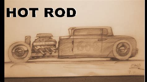 Hot Rod Car Drawing At Getdrawings Free Download