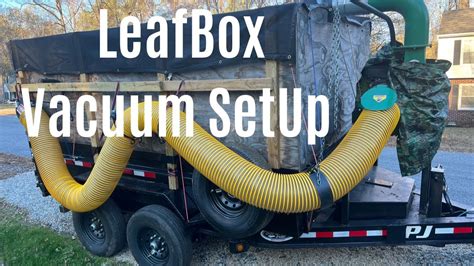 Leaf Box Dump Trailer Setup Billy Goat Leaf Vacuum 18hp Youtube