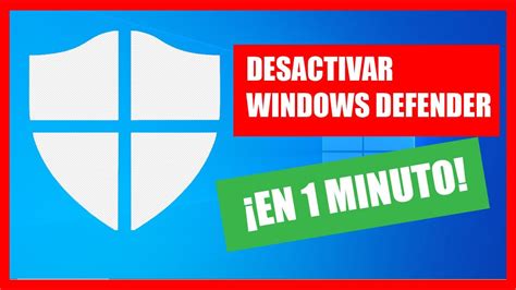 Desactivar Windows Defender En Windows 10 En 1 Minuto Youtube Hot Sex Picture