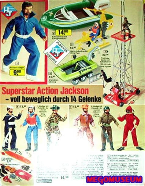 German Action Jackson Catalog Page Mego Action Jackson Gallery