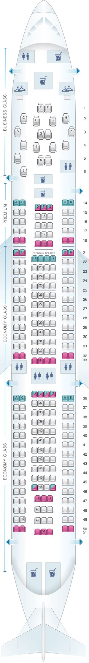 Seat Map Virgin Atlantic Airbus A330 200 Seatmaestro