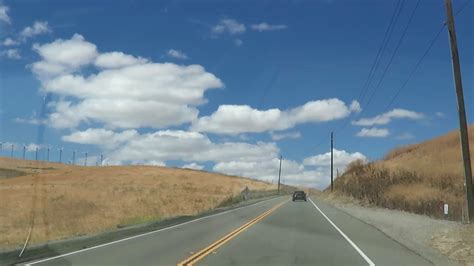 Driving On Altamont Pass Road Livermore California Youtube