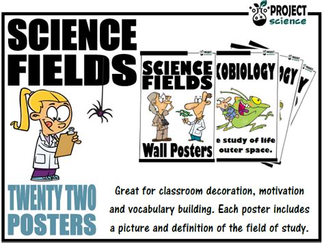 Science Fields Posters Teaching Resources Science Vocabulary