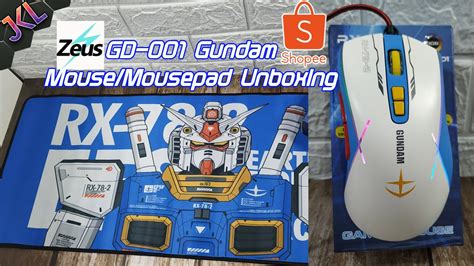 Zeus Gd 001 Gundam Mousemousepad Unboxing Jkl Youtube