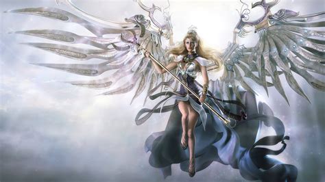 Fantasy Angel Warrior Hd Wallpaper By Julianna Kolakis
