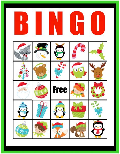 Printable Blank Christmas Bingo Cards 36d