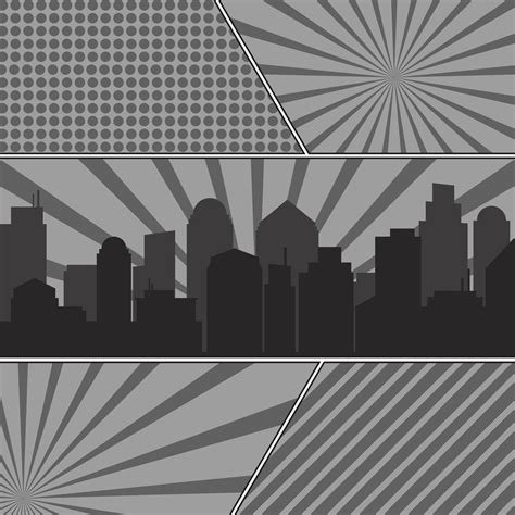 City Background Comic Book Template