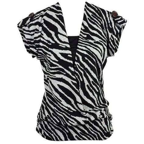Black Gray Tiger Print Short Sleeve Top With Cami Insert Anabelle