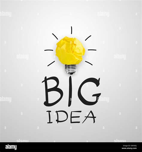 Light Bulb The Big Idea Concept Innovative Lamp Stock Photo 119006682