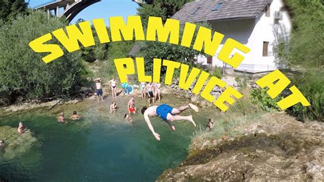 Swimming At Plitvice Karlovac County Croatia Youtube