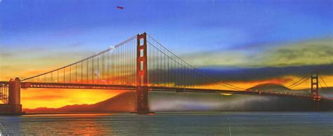 My Postcards Usa Golden Gate Bridge
