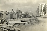 北角 清拆寮屋後的北角渣華道，1958年4月。 | Hong kong, Kong, Hong