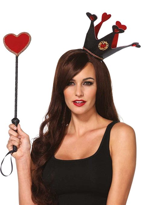Leg Avenue Womens 2 Pc Crown And Scepter Costume Set Queen Of Hearts