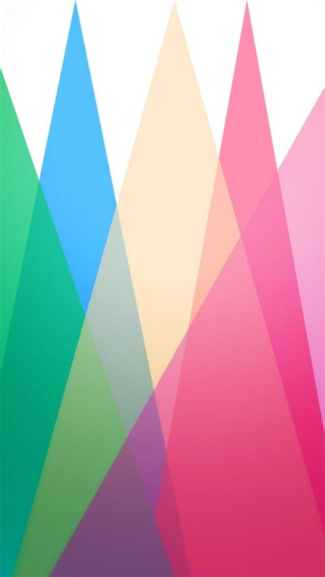 Simple Colorful Overlap Triangle Gradation Geometry Art