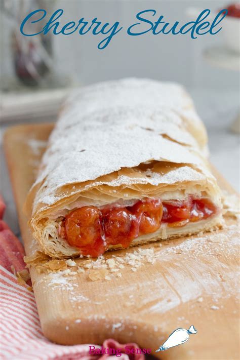 Sour Cherry Strudel Made With Phyllo Dough Baking Sense