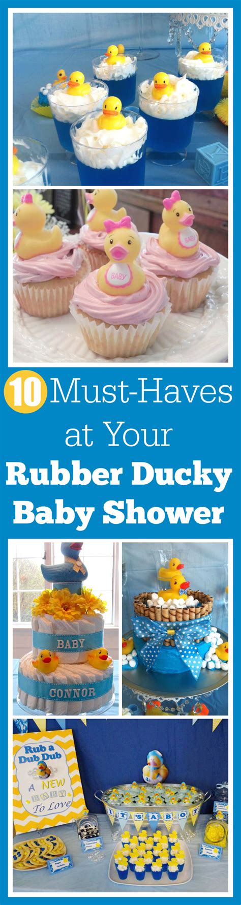 Vanessa of festiva party design styled the charming event with bubble bath themed favors, yellow silhouette. 10 Must-Haves at Your Rubber Ducky Baby Shower | Catch My ...