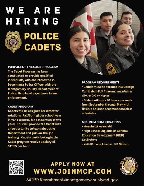 CCJS Undergrad Blog Police Cadet Program Montgomery County Police