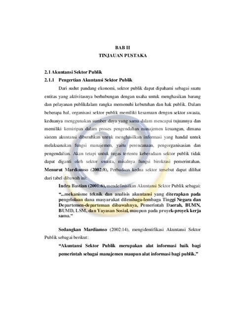 Negara dan pemerintah sebagai sasaran akuntansi sektor publik. (PDF) BAB II TINJAUAN PUSTAKA 2.1 Akuntansi Sektor Publik ...