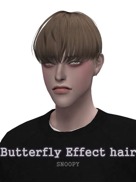 Snoopy Butterfly Effect Hair Sims 4 Hairs