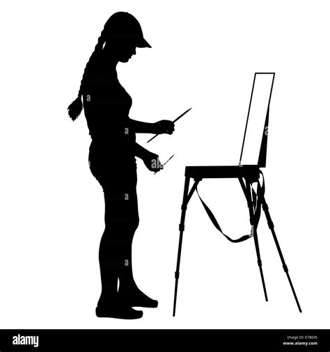 Artist Silhouette Hi Res Stock Photography And Images Alamy
