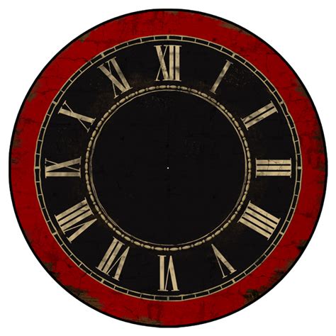 Large Red Wall Clock Available In 7 Sizes From 12 Up To 60 Inches