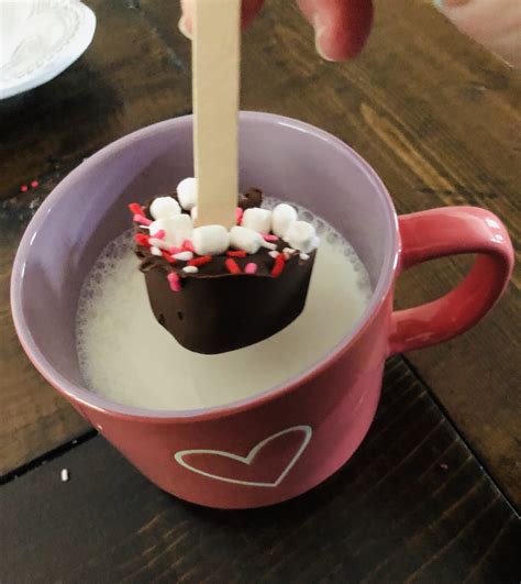 Valentine Hot Chocolate Sticks Glitter On A Dime