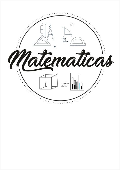 Portadas De Matematicas 【para Colorear Faciles