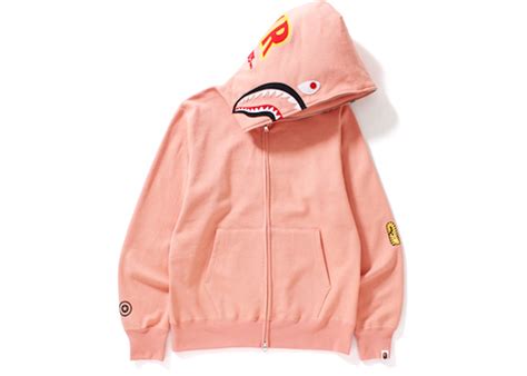 Bape Abc Shark Full Zip Hoodie Pink Brand Select Shop Abism A