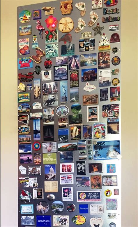 Magnetic Panel To Display Collectible Magnets From Travels Cuadros De