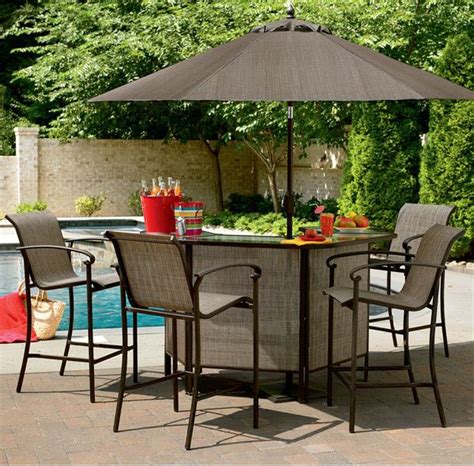 East Point 5 Pc Bar Set Outdoor Patio Bar Outdoor Patio Bar Sets