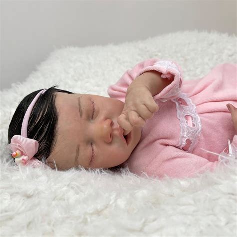 Bebê Reborn Menina Dormindo Twin A Realista Elo7