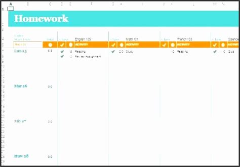 6 Homework Calendar Template Sampletemplatess Sampletemplatess