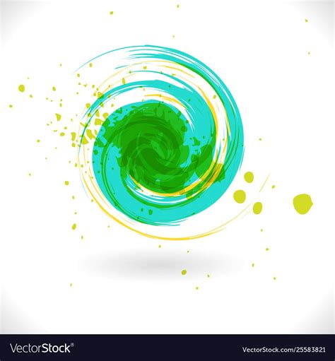 Art Inks Grunge Curl Abstract Symbol Royalty Free Vector Affiliate