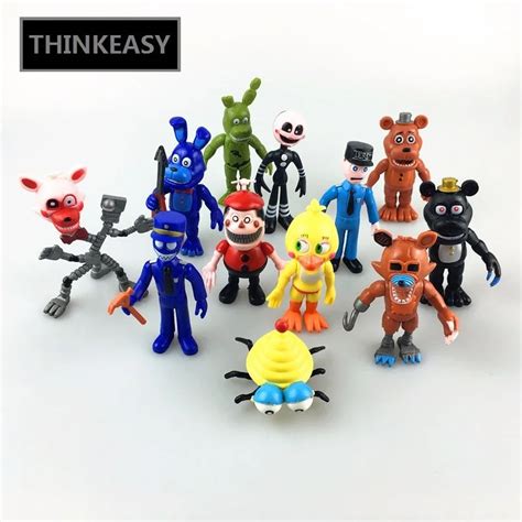 Thinkeasy 12 Piece Five Nights At Cute Freddys Action Figure Toys Fnaf