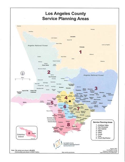 Los Angeles County Spa Map