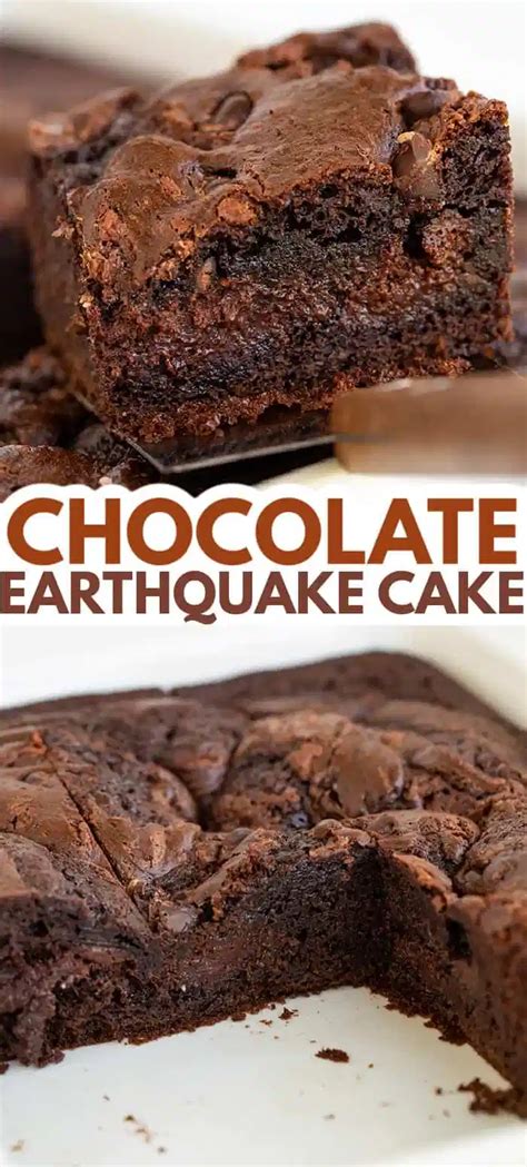 Triple Chocolate Earthquake Cake Chocolate Earthquake Cake Is One Of