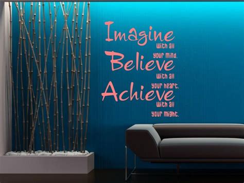 Imagine Believe Achieve Wall Sticker Quote Wall Stickers Store Uk