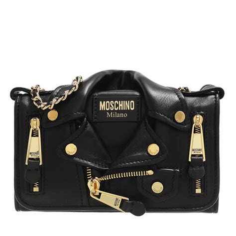 Moschino Biker Bag Black Crossbody Bag Fashionette