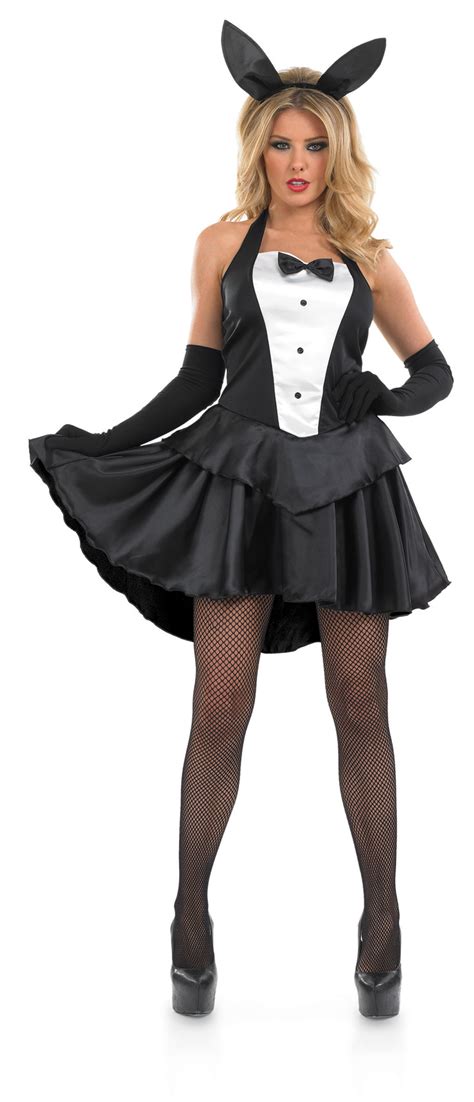 Sexy Bunny Tuxedo Hostess Girl Fancy Dress Playboy Easter Ladies