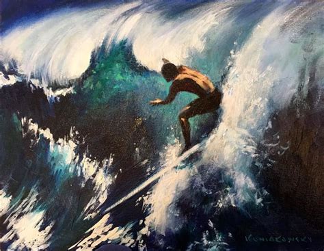 Painting By Wade Koniakowsky Surf Painting Surf Art Beach Art
