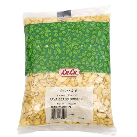 Lulu Fava Beans Broken 500g Online At Best Price Pulses Lulu Ksa Price In Saudi Arabia