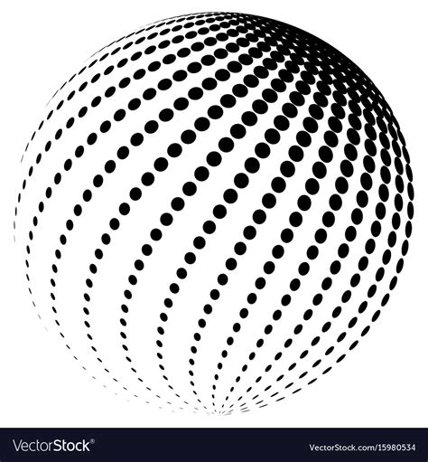 2 Halftone Globe Logo Symbol Icon Design Vector Image